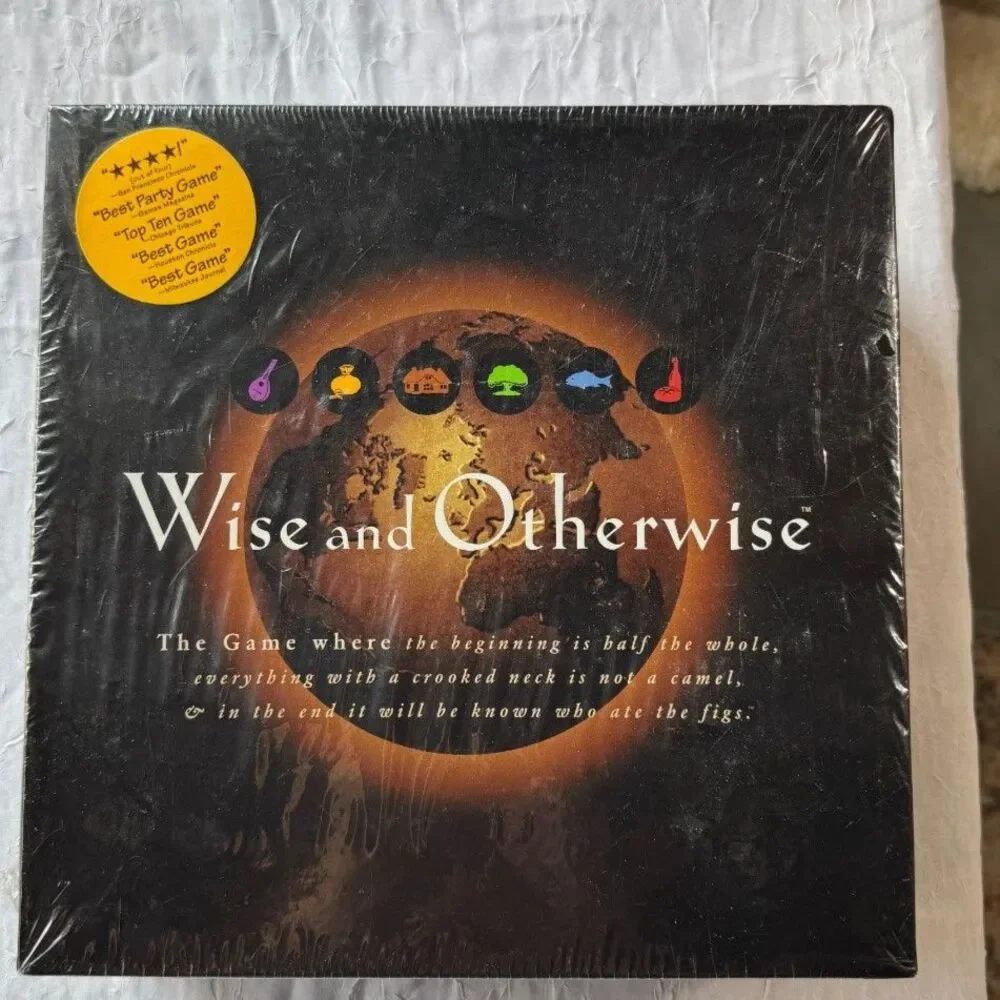Vintage Wise and Otherwise Board Game 1997 NEW SEALED Factory Wrapped Rare OOP
